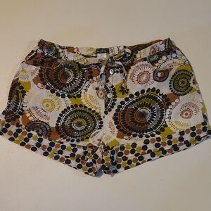 Vera Bradley Women's Patterned Shorts - Brown, Black, Lime, White, M